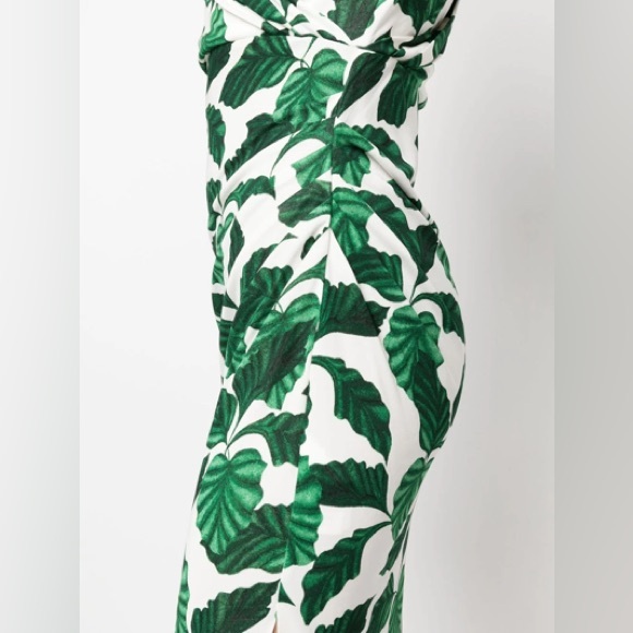 Diane Von Furstenberg Havana Printed Jersey Midi Dress Size L - Picture 5 of 13